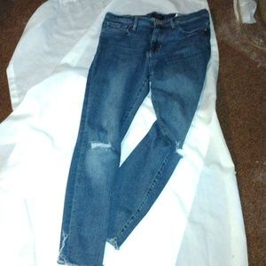 Banana Republic mid rise skinny distressed jeans